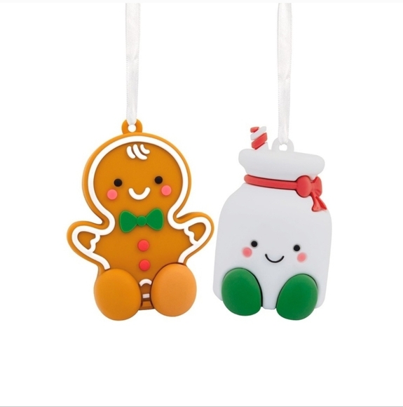 * Hallmark Ornaments Gingerbread And Milk Better Together Magnetic Christmas NWT - Picture 3 of 4